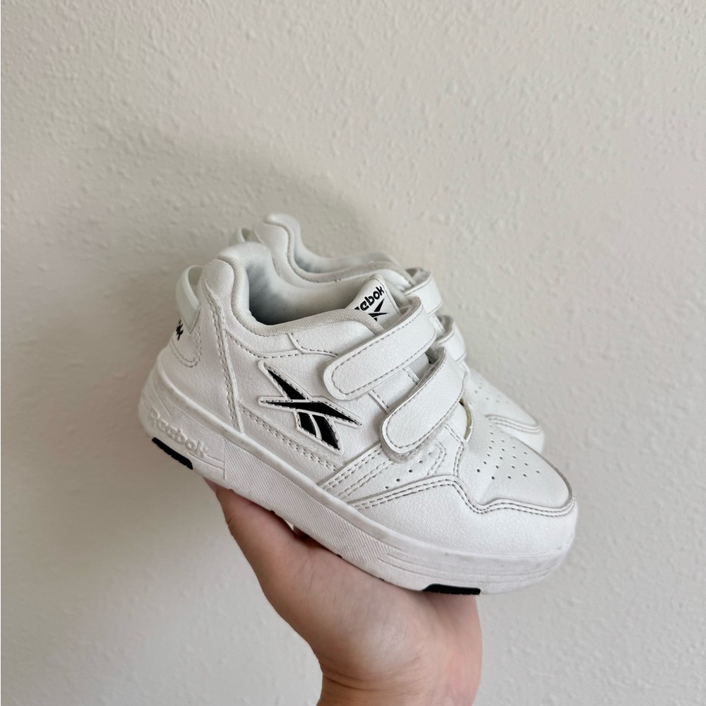 Reebok Kids White and Black Sneakers